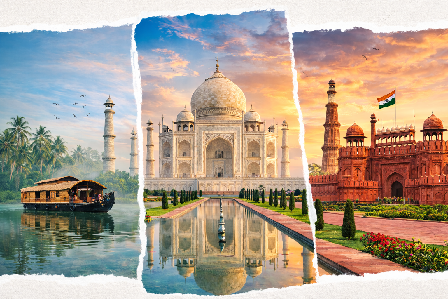 Kerala Tour with Taj Mahal