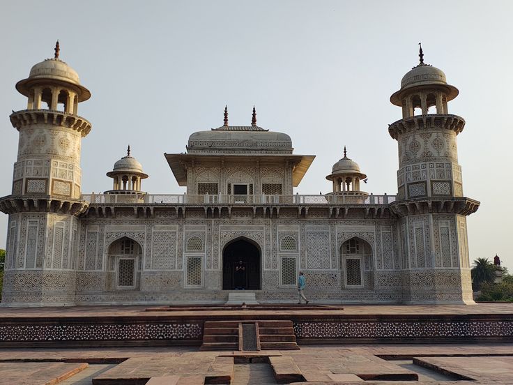Baby Taj Itimad ud Daulah tomb with intricate marble inlay work in Agra