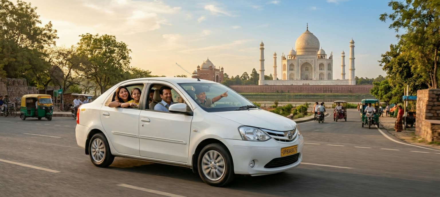 cabs in agra